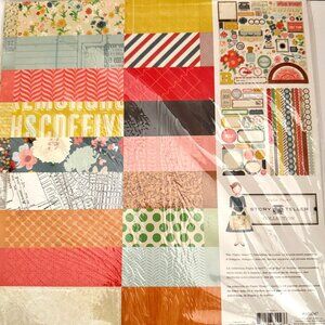 Crate Paper StoryTeller Paper Heart Collection Retired Scrapbooking Set